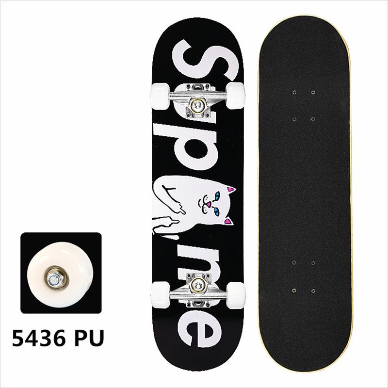 WHITE CAT BLACK (5436PU WHEEL)